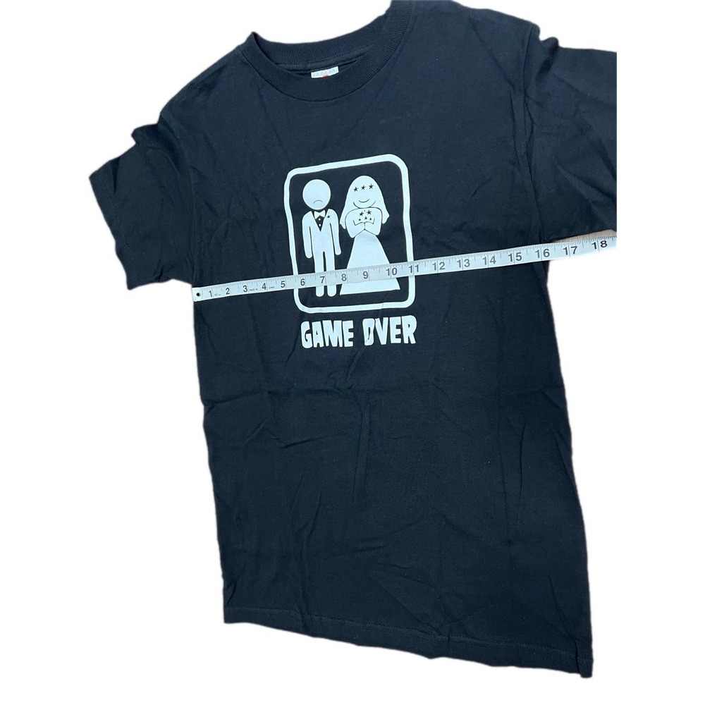 NWOT Game Over crazy vintage black t-shirt‎ size S 100%cotton - Picture 6 of 6